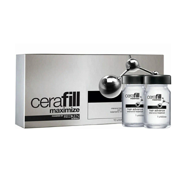 Ампулы двойного действия против истончения волос с Аминексил и Omega 6 - Redken Cerafill Maximize 